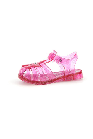 Sandali da mare rosa trasparenti con stella Pitt Kids 3142664