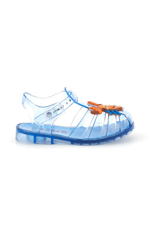 Sandali da mare azzurri trasparenti con pesce Pitt Kids 3142667