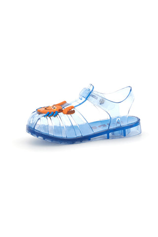 Sandali da mare azzurri trasparenti con pesce Pitt Kids 3142667