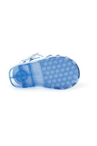 Sandali da mare azzurri trasparenti con pesce Pitt Kids 3142667
