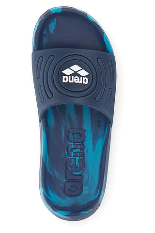 Blaue Hausschuhe mit Logoband Arena 009278 100