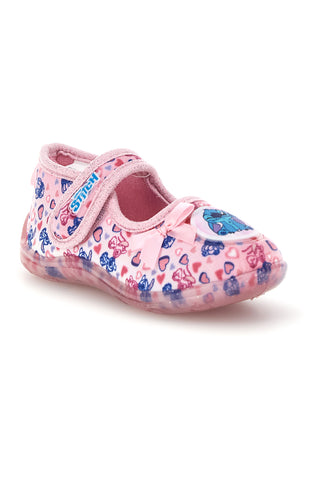 Rosa Ballerinas mit Lilo & Stitch-Aufdruck D6020275T