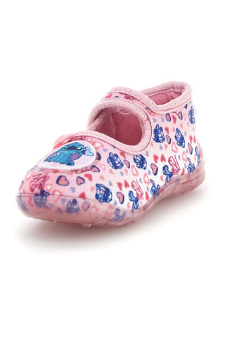Rosa Ballerinas mit Lilo & Stitch-Aufdruck D6020275T