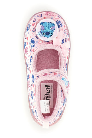 Rosa Ballerinas mit Lilo & Stitch-Aufdruck D6020275T