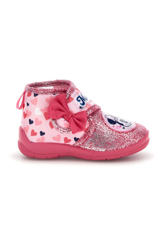 Scarpe da casa rosa con stampa Minnie D3010822T
