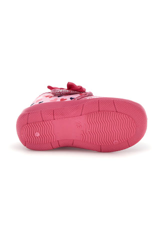 Rosa Hausschuhe mit Minnie-Aufdruck D3010822T