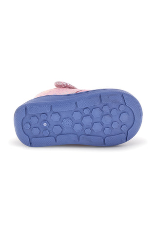 Scarpe da casa rosa e lilla con stampa Unicorn S8010249T10