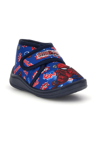Scarpe da casa blu e rosse con stampa Spiderman R1310754T