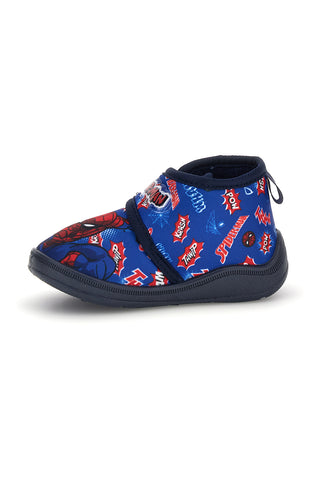 Scarpe da casa blu e rosse con stampa Spiderman R1310754T
