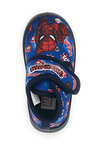 Scarpe da casa blu e rosse con stampa Spiderman R1310754T