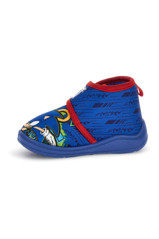 Blaue und rote Hausschuhe mit Sonic-Aufdruck N9610106T