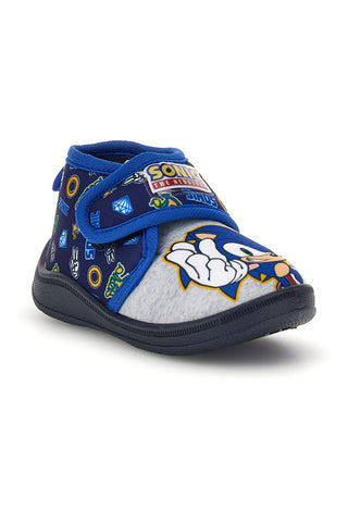 Blaue Hausschuhe mit Sonic-Aufdruck N9610143T