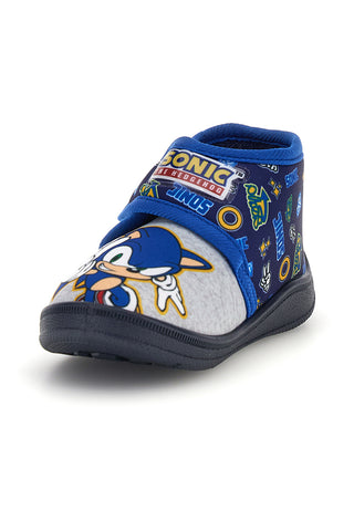 Blaue Hausschuhe mit Sonic-Aufdruck N9610143T