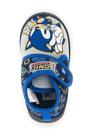 Blaue Hausschuhe mit Sonic-Aufdruck N9610143T