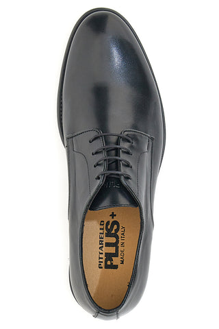 Pittarello Plus 734 Schnürschuhe aus schwarzem Echtleder