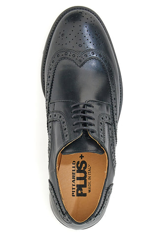 Pittarello Plus 610 Schnürschuhe aus schwarzem Echtleder