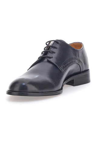Scarpe Stringate Vera Pelle Blu Pittarello Plus 623