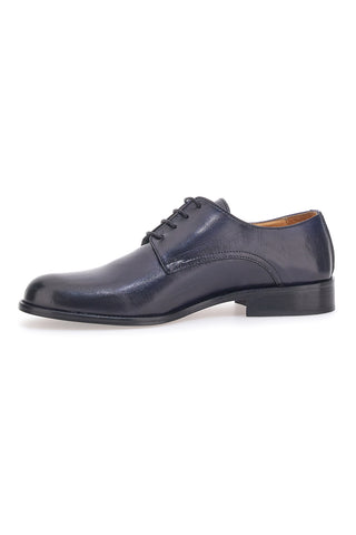 Scarpe Stringate Vera Pelle Blu Pittarello Plus 623