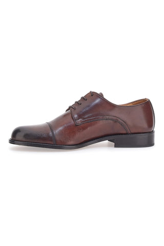 Scarpe Stringate Marroni in Vera Pelle Pittarello Plus 613