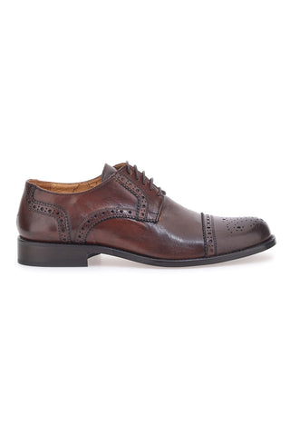 Scarpe Stringate Vera Pelle Legno Pittarello Plus 611