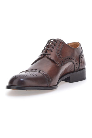 Scarpe Stringate Vera Pelle Legno Pittarello Plus 611