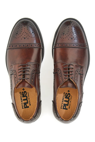 Scarpe Stringate Vera Pelle Legno Pittarello Plus 611