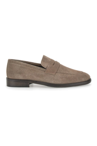 Pittarello Plus 66 Mokassins aus echtem Wildleder in Taupe