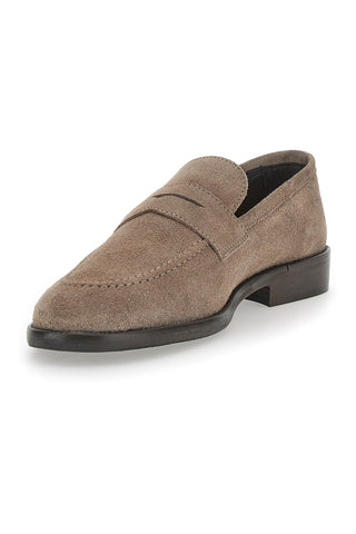 Pittarello Plus 66 Mokassins aus echtem Wildleder in Taupe
