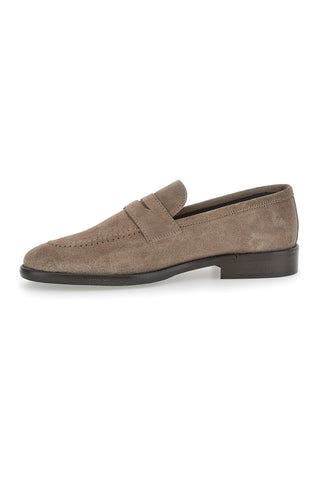 Pittarello Plus 66 Mokassins aus echtem Wildleder in Taupe