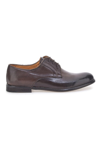 Braune Schnürschuhe aus echtem Leder, hergestellt in Italien, Pittarello Plus PT911