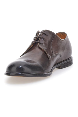 Stringate Marroni In Vera Pelle Made in Italy Pittarello Plus PT911