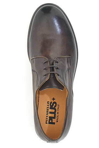 Stringate Marroni In Vera Pelle Made in Italy Pittarello Plus PT911