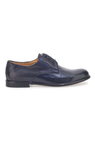Blaue Schnürschuhe aus echtem Leder, hergestellt in Italien, Pittarello Plus PT911