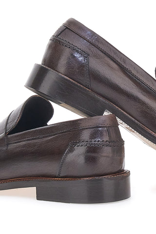 Mocassini Marroni Realizzati Artigianalmente in Italia Pittarello Plus PT624