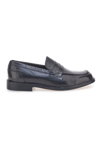 Schwarze Loafer, handgefertigt in Italien, Pittarello Plus PT624