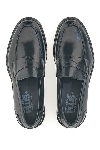 Mocassini Neri Realizzati Artigianalmente in Italia Pittarello Plus PT624