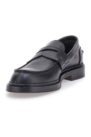 Mocassini neri in vera pelle eleganti Pittarello Plus 1056