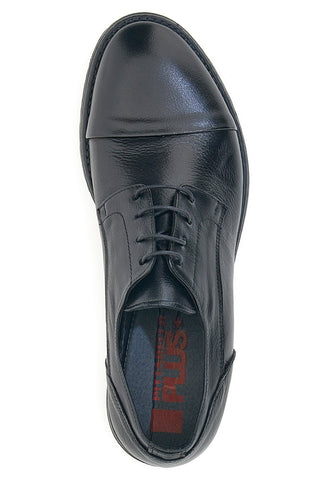 Scarpe stringate nere in vera pelle eleganti Pittarello Plus 1215P