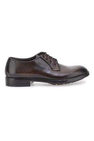 Elegante dunkelbraune Schnürschuhe aus echtem Leder Pittarello Plus 1115