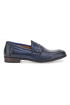 Mocassini blu vera pelle made in italy Pittarello plus 1051