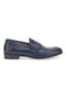 Mocassini blu vera pelle made in italy Pittarello plus 1051