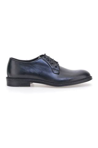 Schwarze Schnürschuhe aus echtem Leder, handgefertigt von Pittarello plus 1145