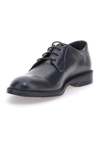 Scarpe stringate nere vera pelle artigianali Pittarello plus 1145