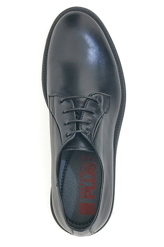 Schwarze Schnürschuhe aus echtem Leder, handgefertigt von Pittarello plus 1145