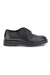 Schwarze Schnürschuhe aus echtem Leder mit Profilsohle Pittarello Plus 1145