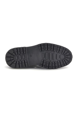 Schwarze Schnürschuhe aus echtem Leder mit Profilsohle Pittarello Plus 1145