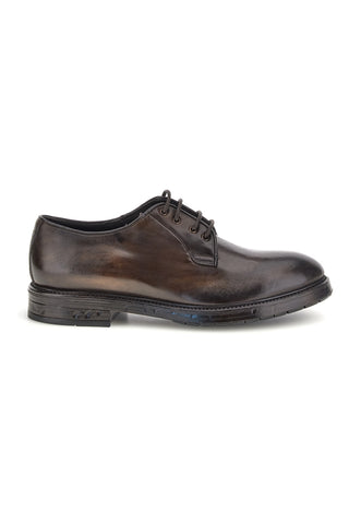 Scarpe stringate marroni in vera pelle Pittarello plus 1168