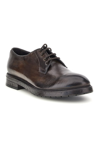Scarpe stringate marroni in vera pelle Pittarello plus 1168