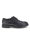 Scarpe stringate nere brogue in vera pelle Pittarello plus 168