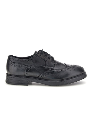 Scarpe stringate nere brogue in vera pelle Pittarello plus 168
